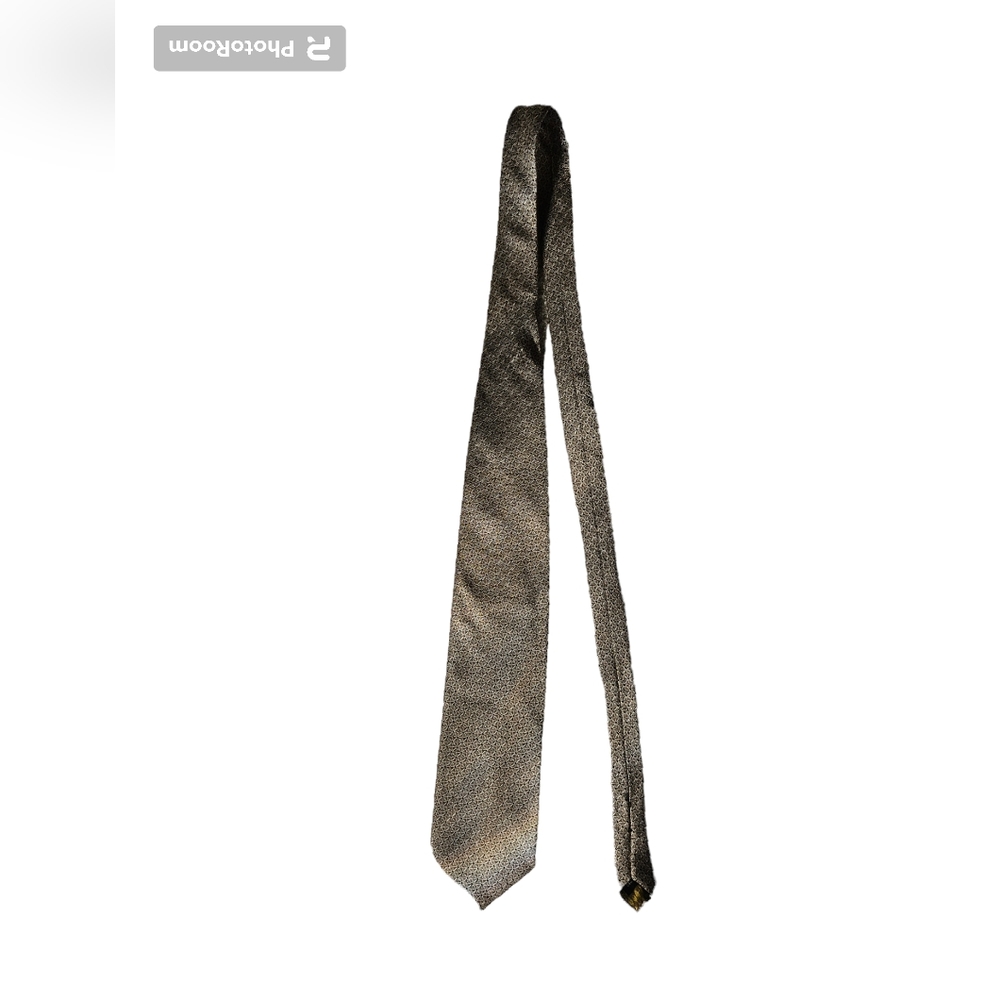 BRUNO PIATELLI Woven Geometric Pattern Silk Tie - Picture 8 of 10